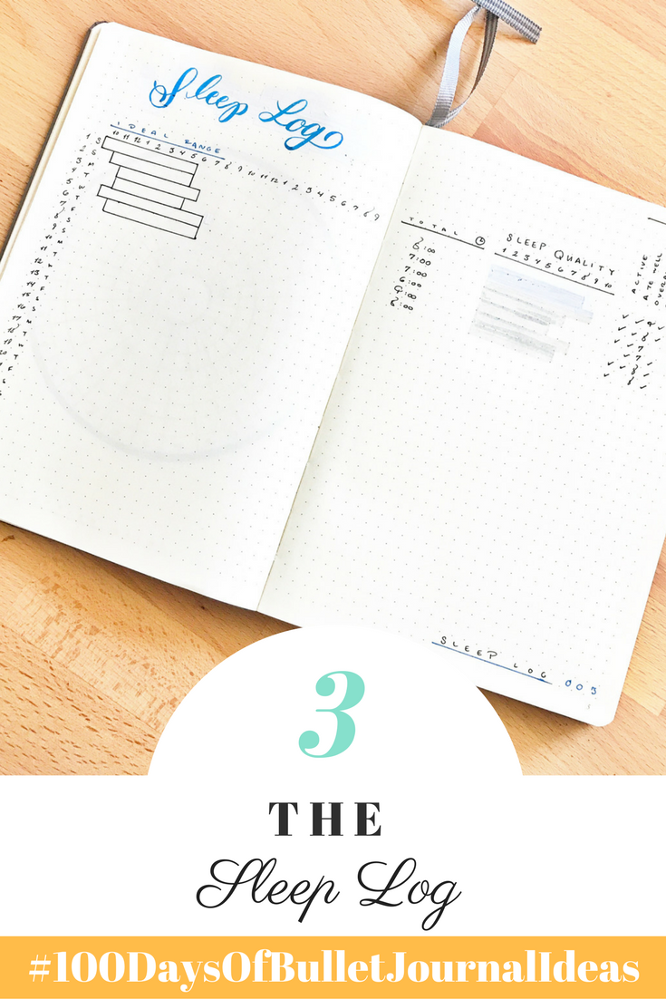 100DaysOfBulletJournalIdeas 3 The Sleep Log A Simple Method To Learn About Your Sleep With Your Bullet Journal Tiny Ray Of Sunshine