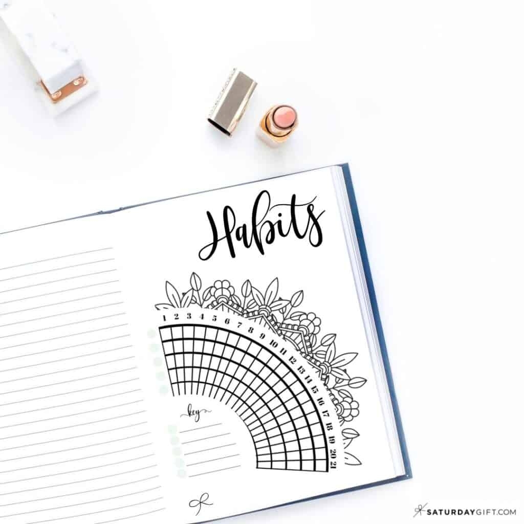15 Free Printable Circle Habit Trackers
