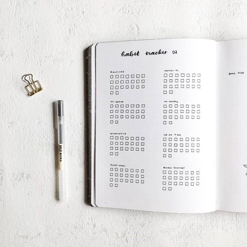 25 Bullet Journal Habit Trackers To Help You Build Better Habits