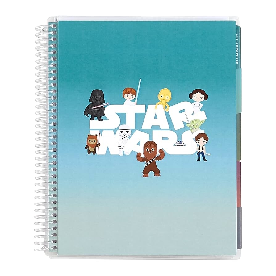 Amazon 7 X 9 Star Wars Kid s Planner 114 Pages Of Star Wars Themed Activities And Organization For Kids Reading Log Allowance And Savings Tracker Stickers And More By Erin Condren 