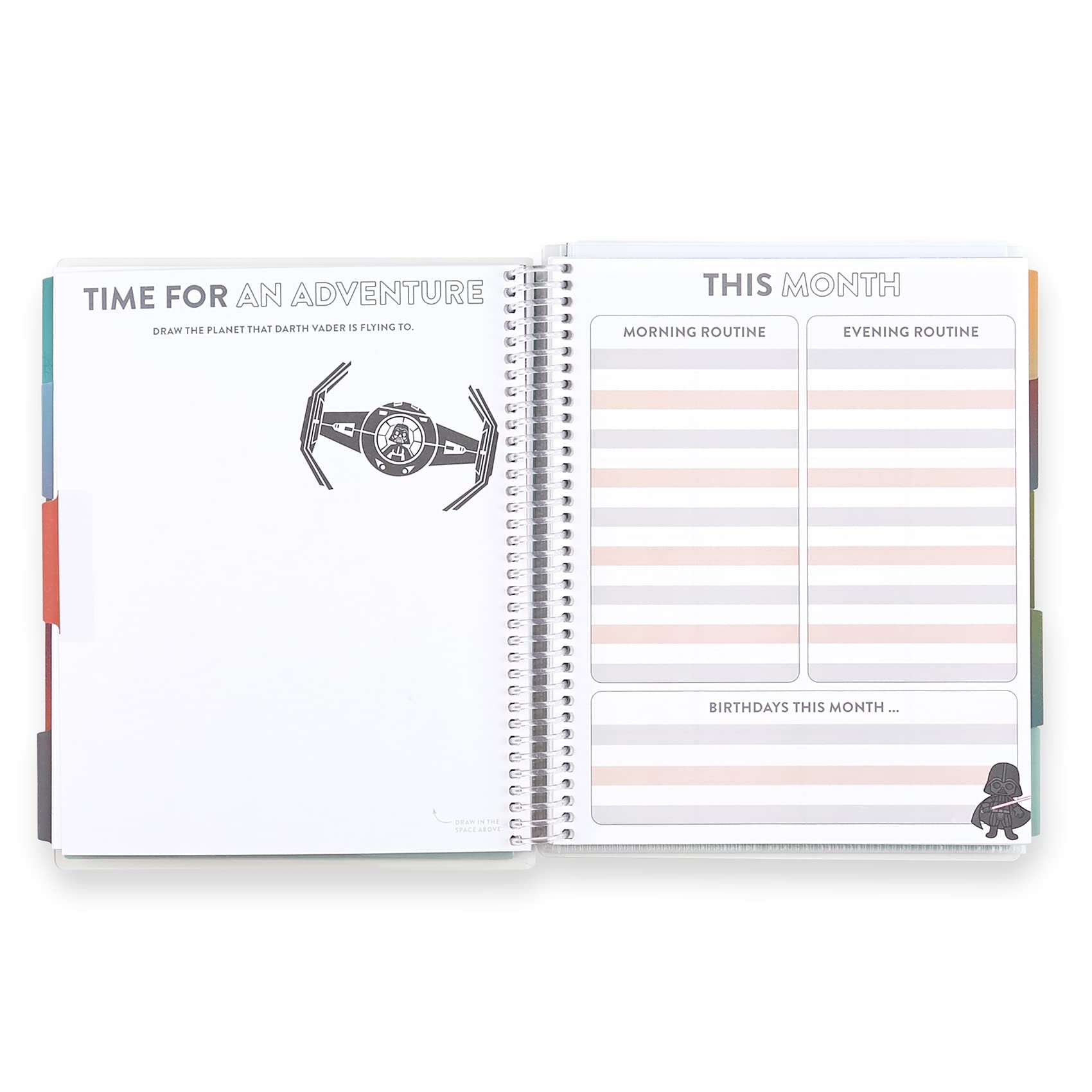 Amazon 7 X 9 Star Wars Kid s Planner 114 Pages Of Star Wars Themed Activities And Organization For Kids Reading Log Allowance And Savings Tracker Stickers And More By Erin Condren 