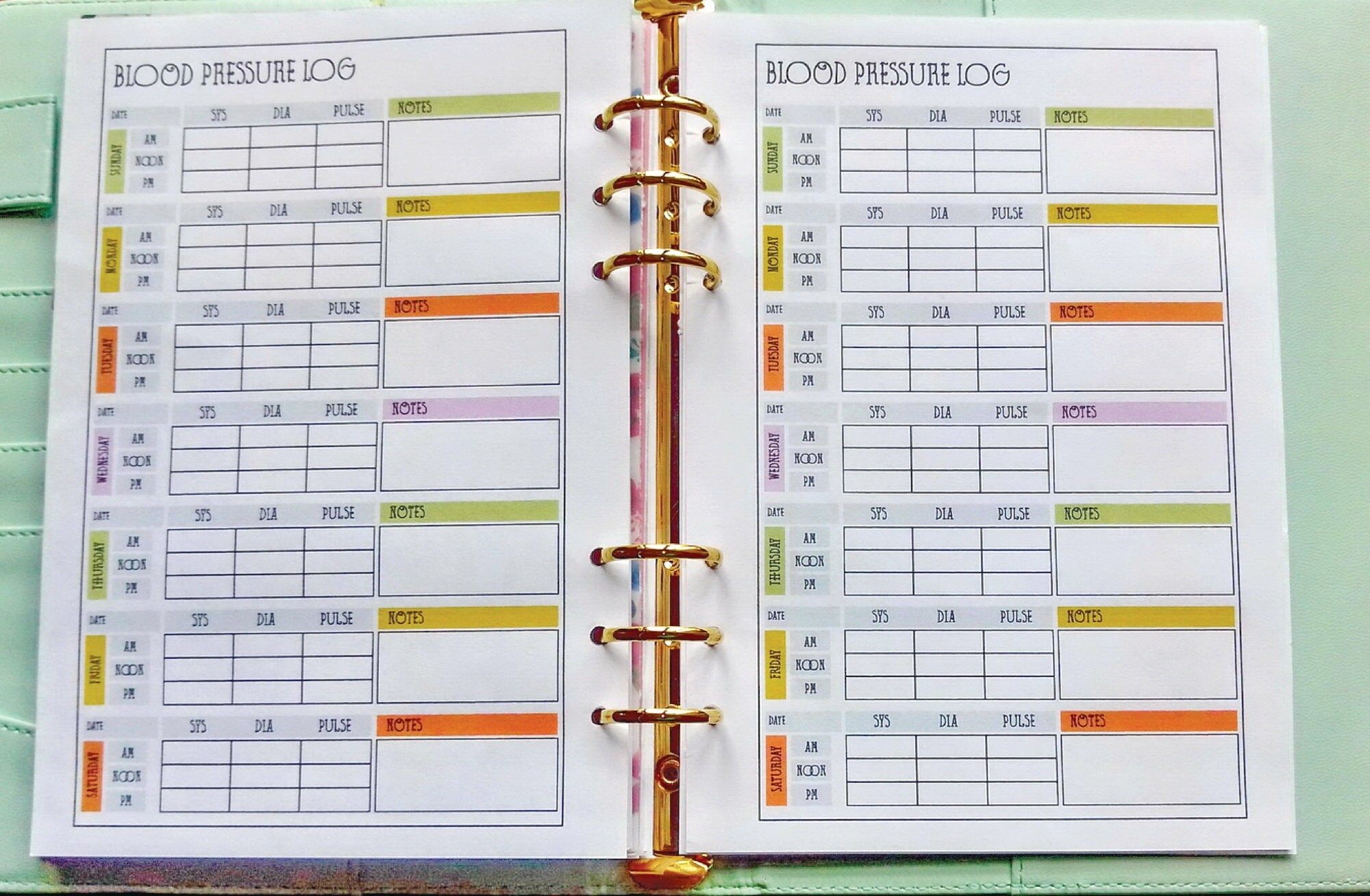 Blood Pressure Log Printable Blood Pressure Tracker Pulse Tracker Systolic Blood Pressure Diastolic Blood Pressure instant Download Etsy