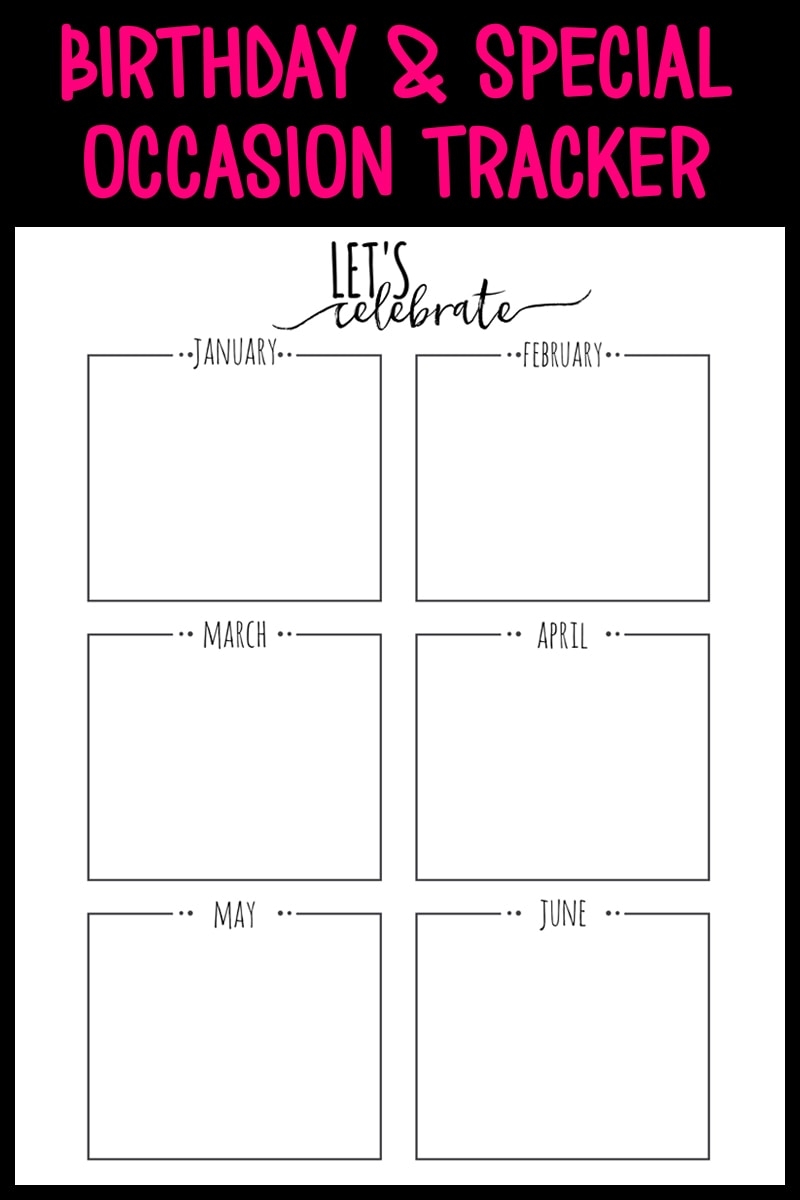 Bullet Journal Birthdays How To Track Them In Your Planner