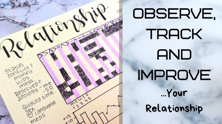 Bullet Journal Relationship Spread YouTube