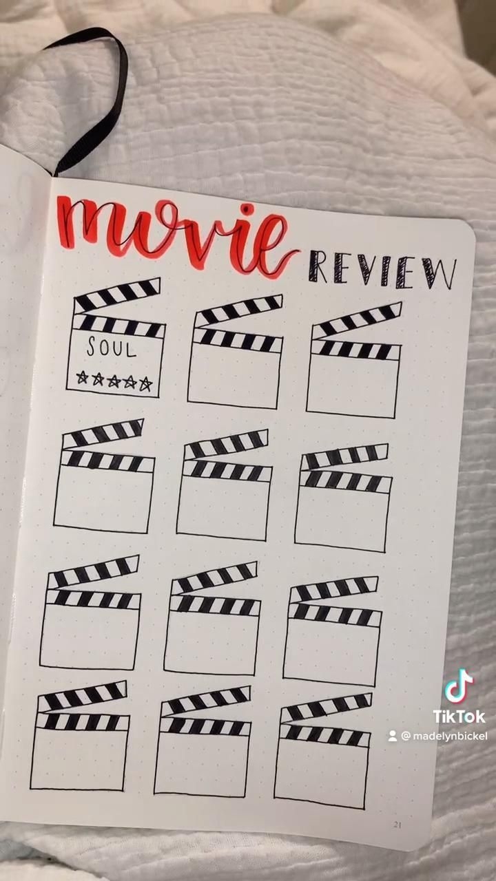 bullet journal tracker peliculas