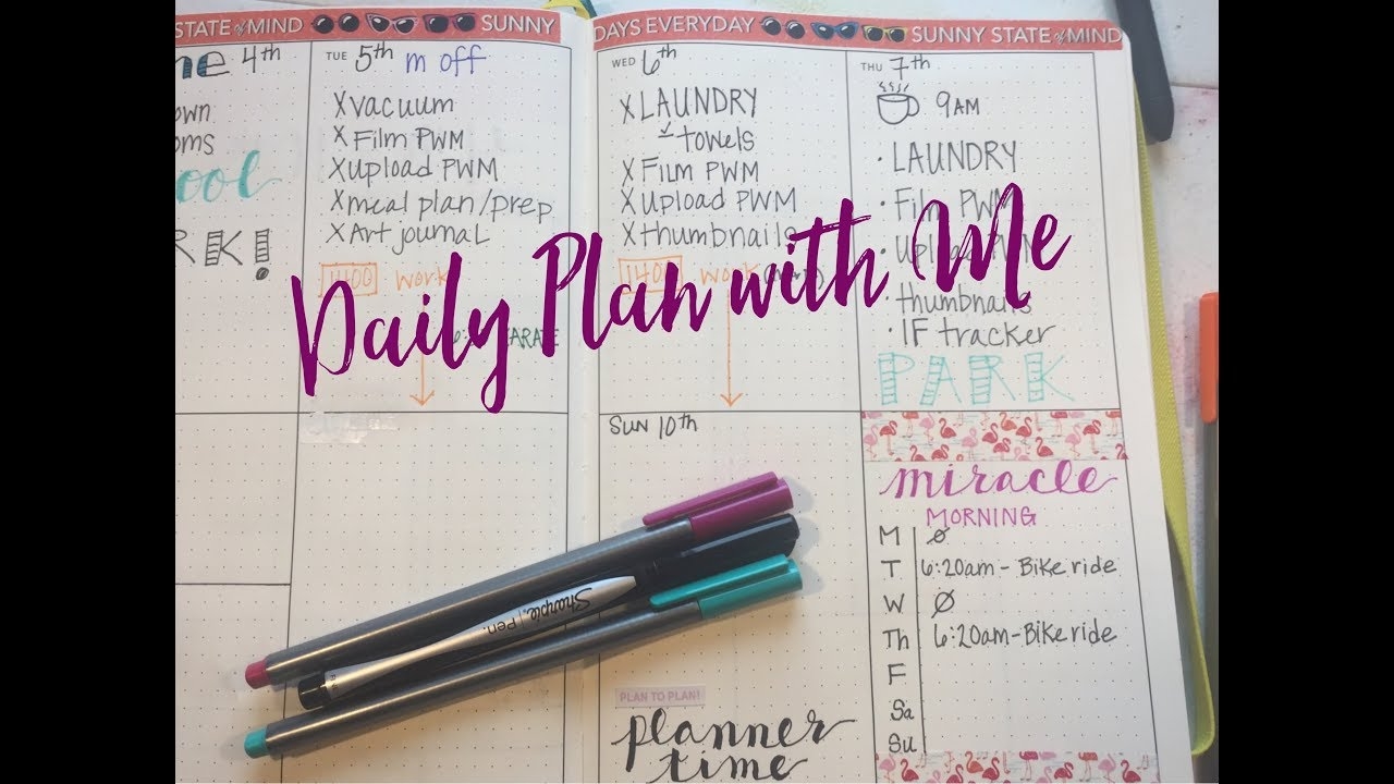 Daily Bullet Journal Planning And My Miracle Morning DAY 6 Scribbles That Matter Bullet Planner YouTube