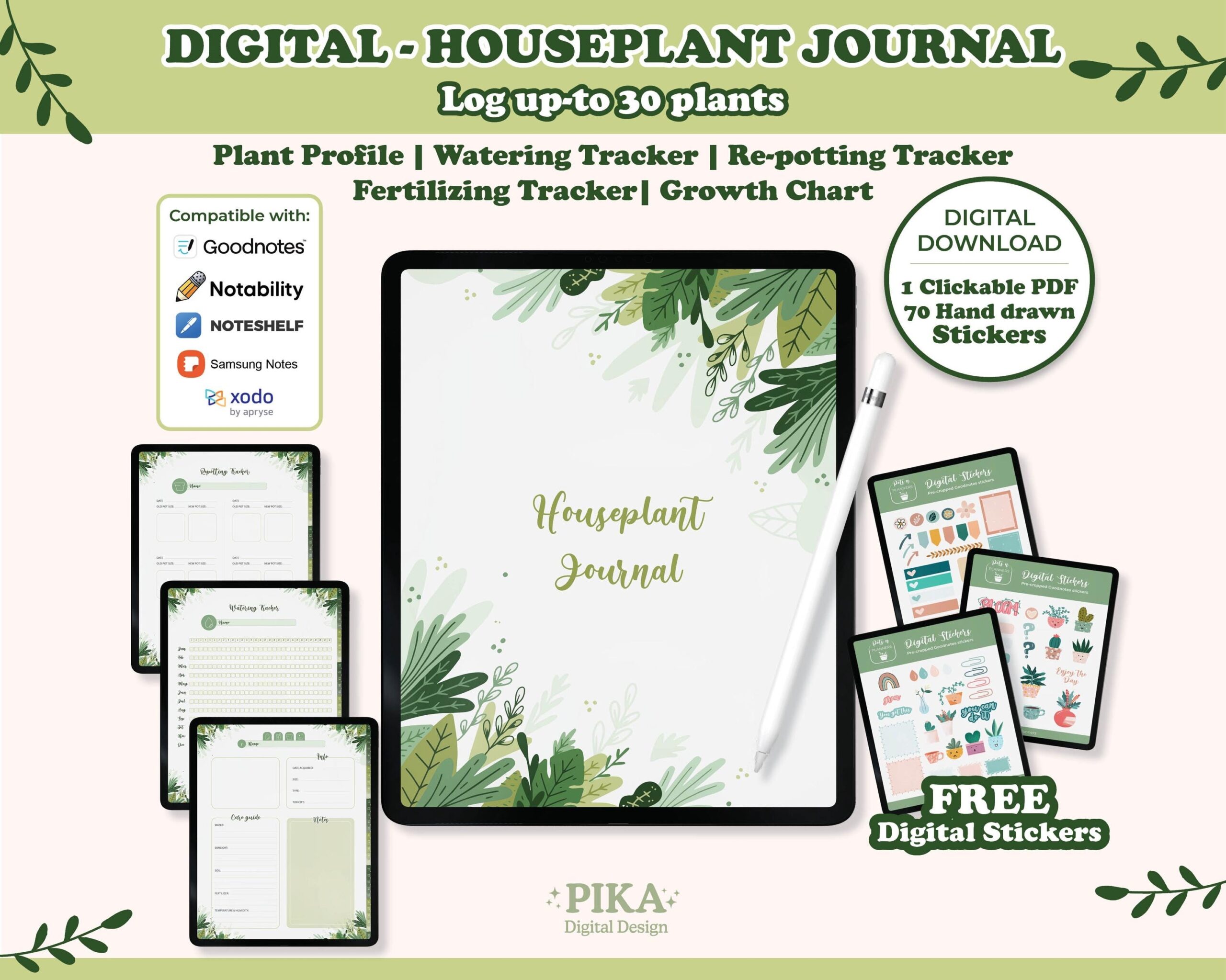 bullet journal plant care tracker