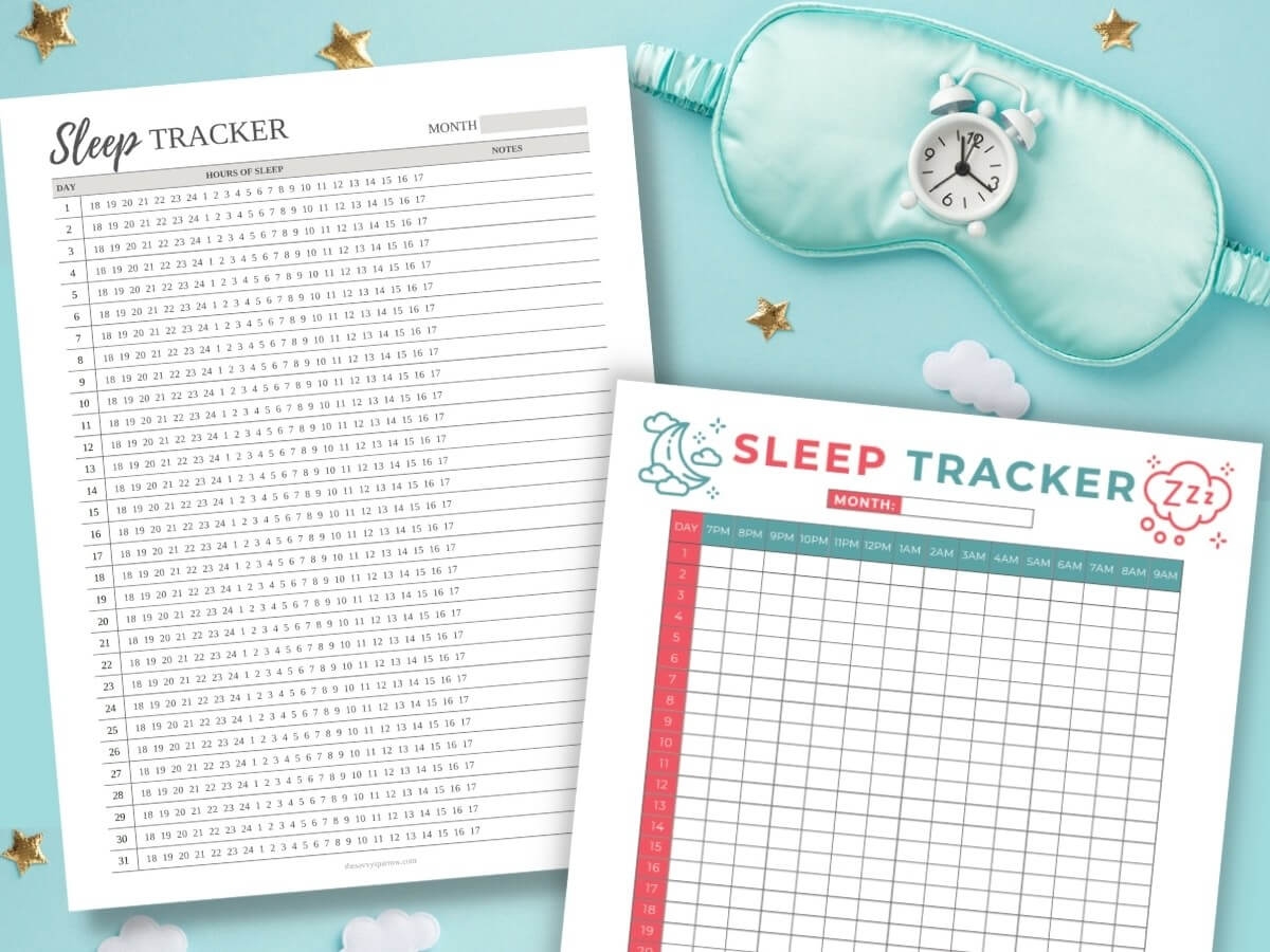 Free Printable Sleep Log To Track Your Sleep Hours