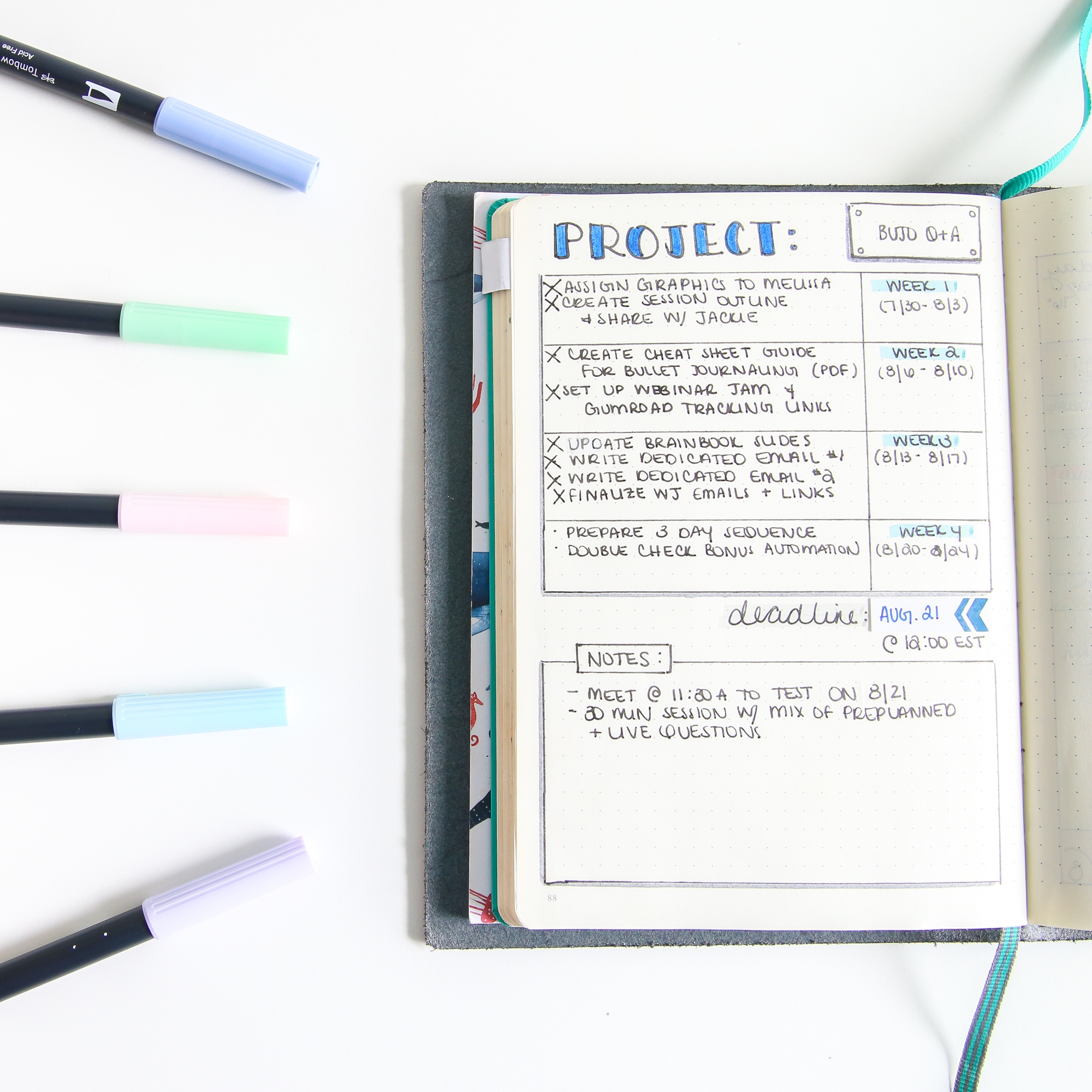 How To Use Your Bullet Journal For Work Rock Your Professional Life