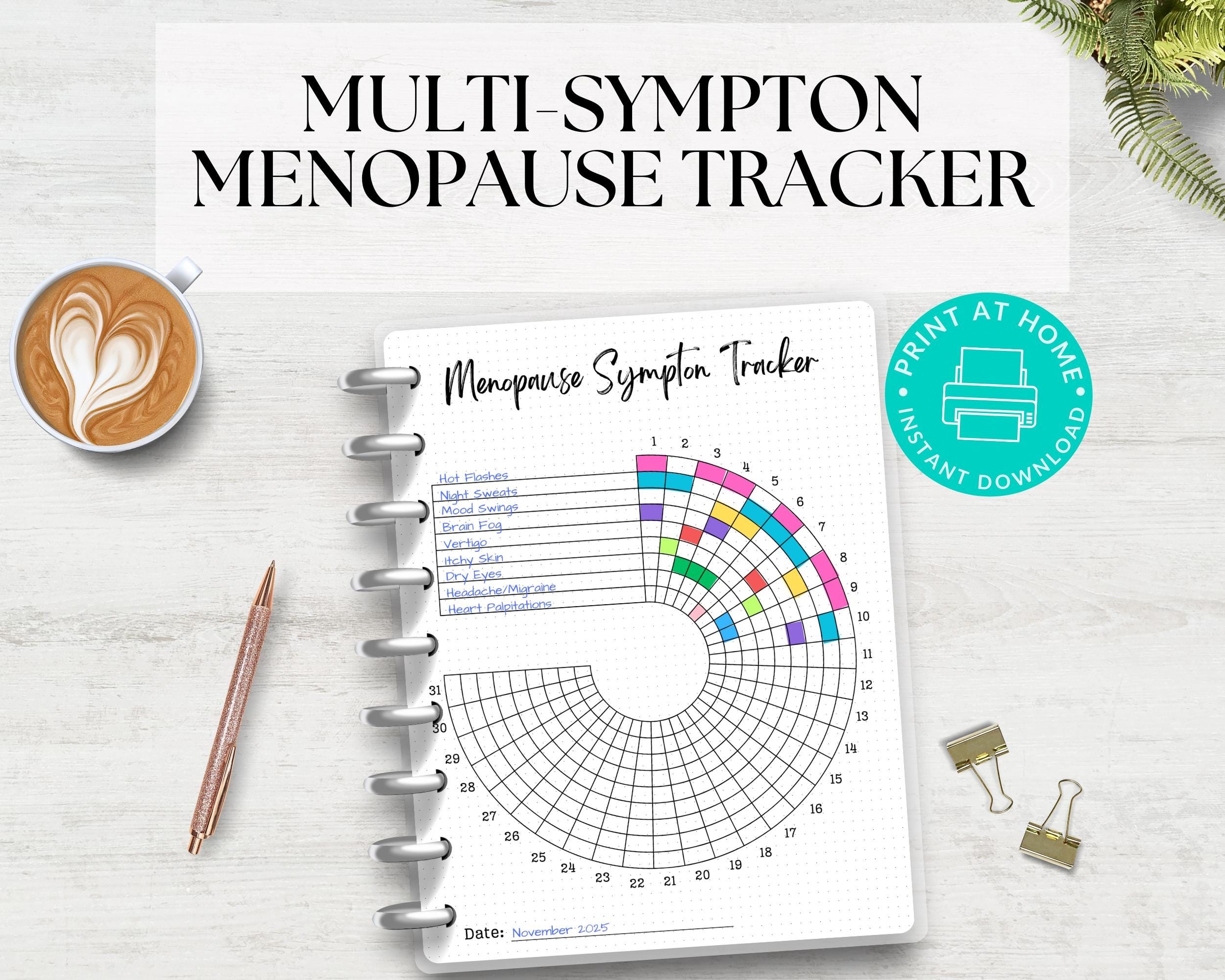 Menopause Symptoms Tracker Etsy