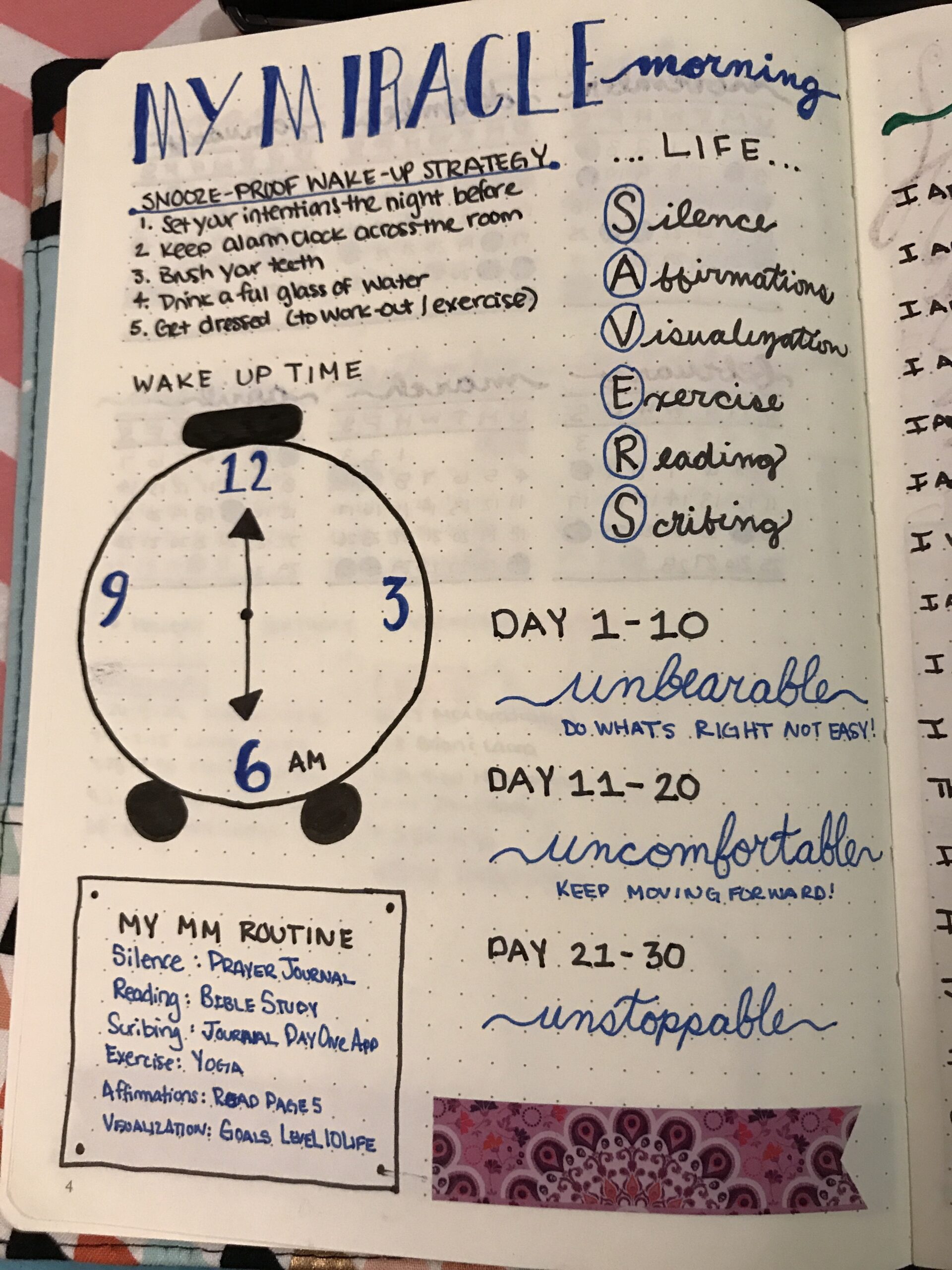My Miracle Morning Bullet Journal Aholics