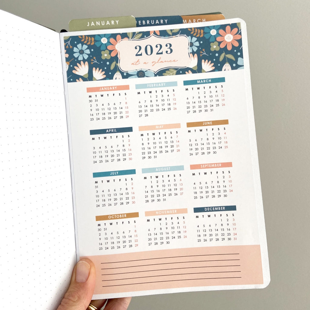 bullet journal calendar layout ideas