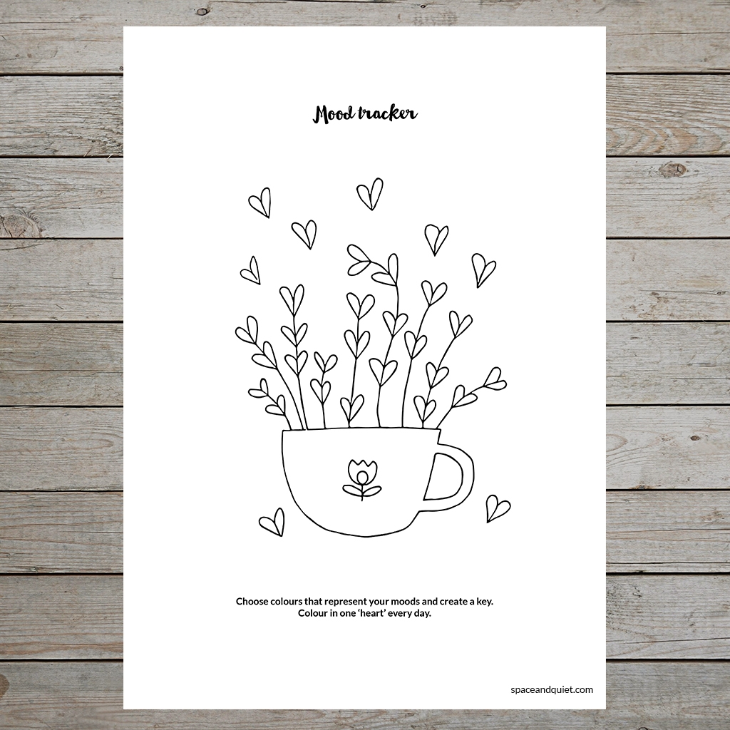 mood tracker bullet journal printable