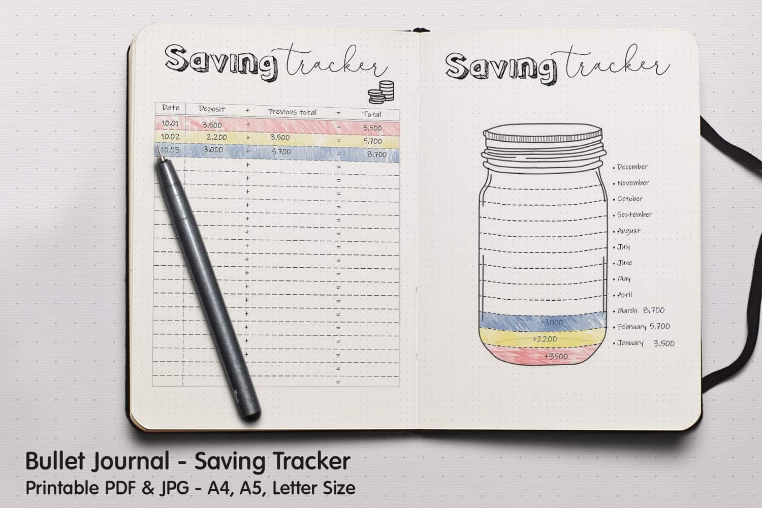 Saving Tracker Planner Mist Studio Junk Journal Ephemera Scrapbooking Photoshop Overlays And Templates Lightroom Presets