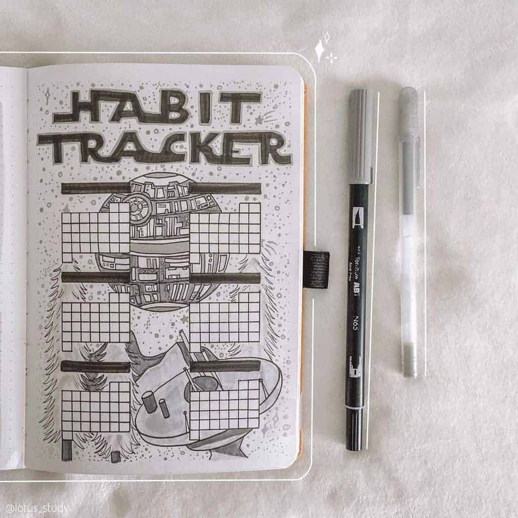 Star Wars Bullet Journal Theme Inspirations Masha Plans