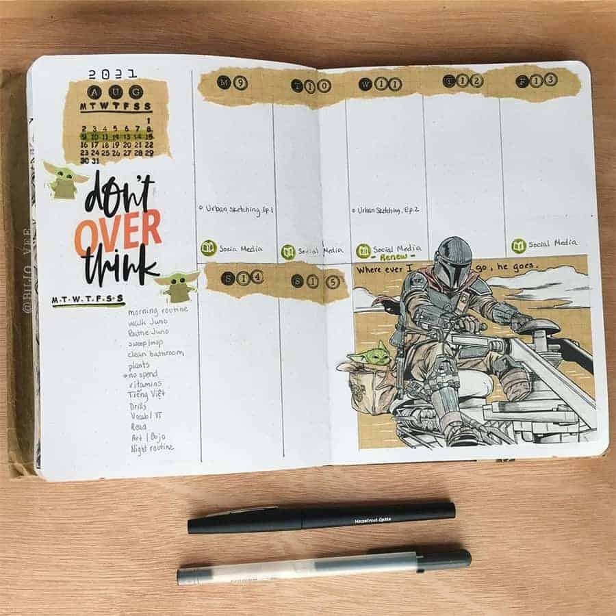 Star Wars Bullet Journal Theme Inspirations Masha Plans