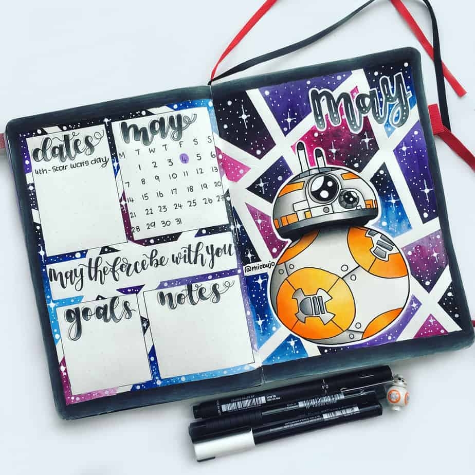 Star Wars Bullet Journal Theme Inspirations Masha Plans