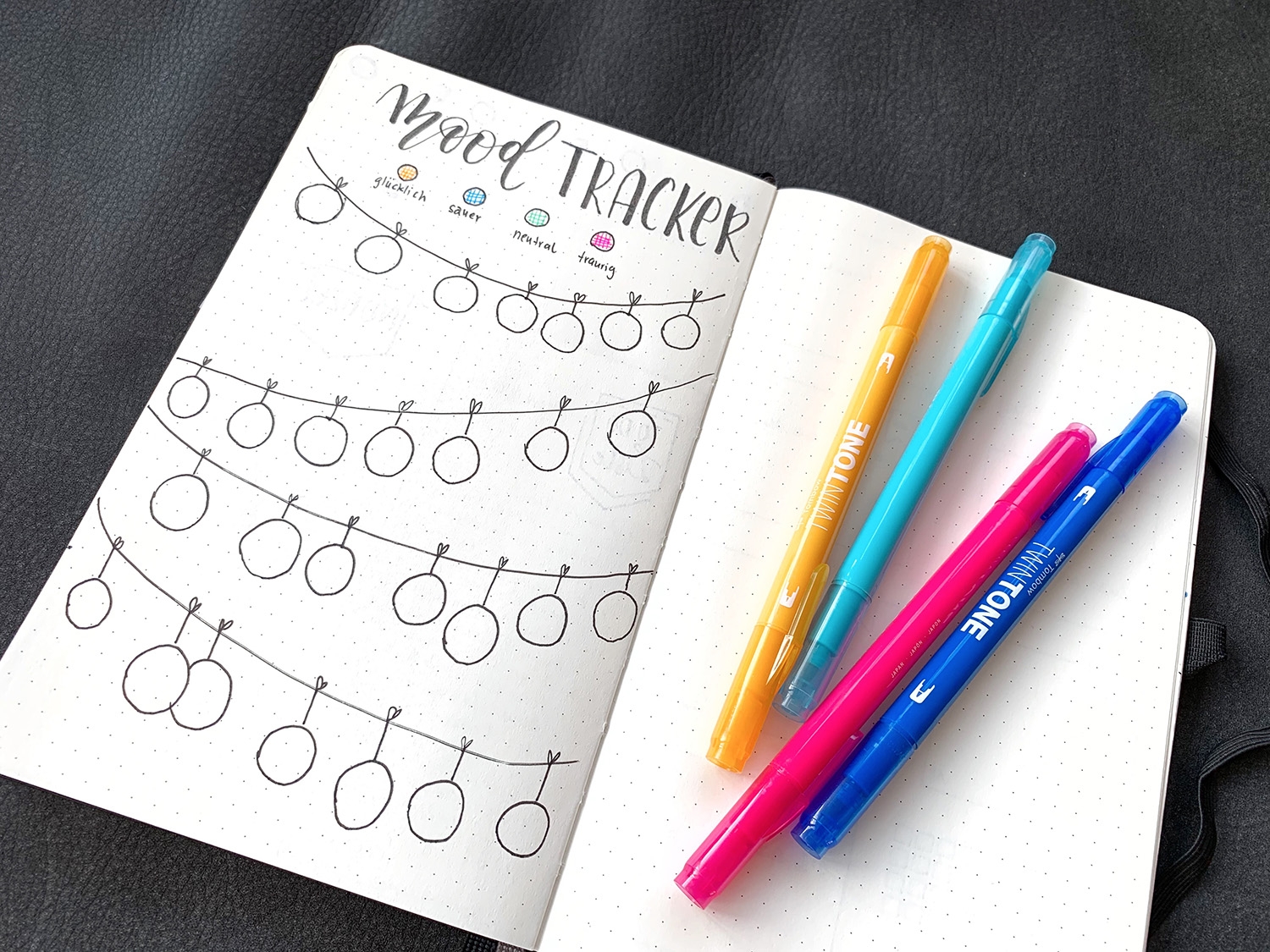 Tombow Europe Mood Tracker For Your Bullet Journal Tombow