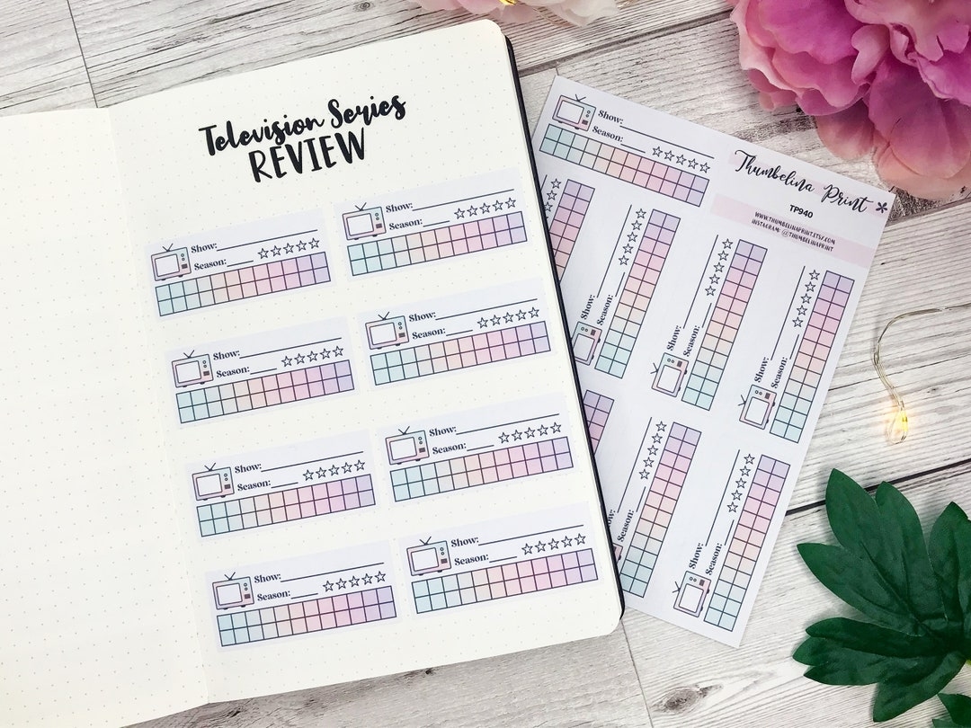 tv sow tracker bullet journal