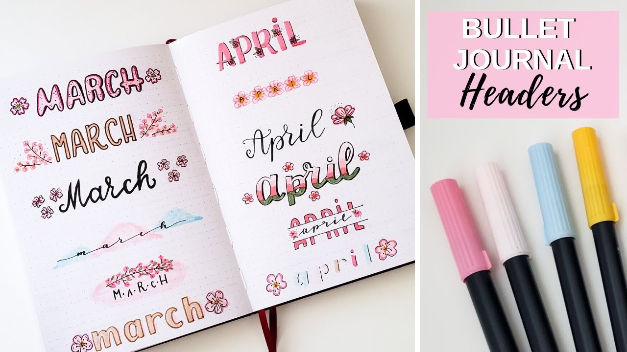 12 Bullet Journal Header Ideas Bullet Journal Handwriting YouTube 12 Bullet Journal Header Ideas Bullet Journal Handwriting YouTube