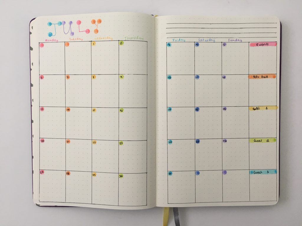12 Bullet Journal Monthly Calendar Spreads All About Planners 12 Bullet Journal Monthly Calendar Spreads All About Planners