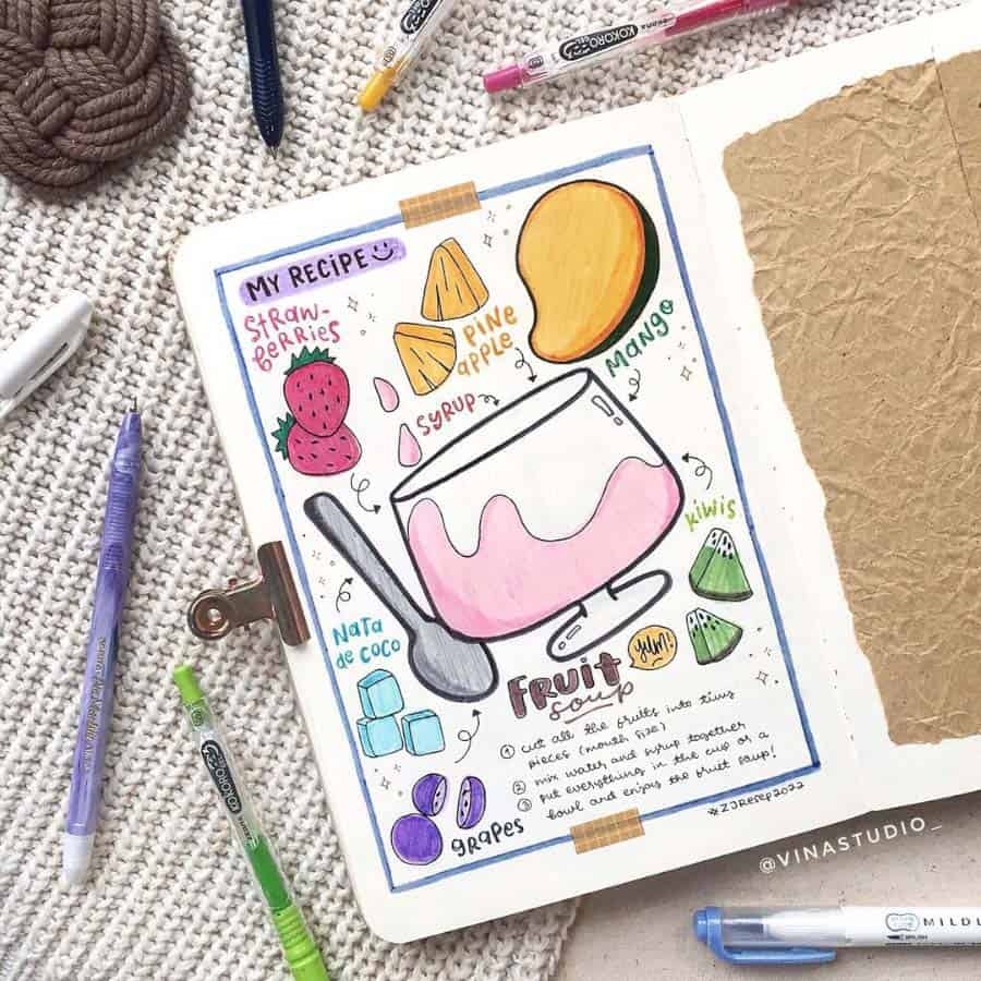 13 Recipe Bullet Journal Page Ideas Masha Plans