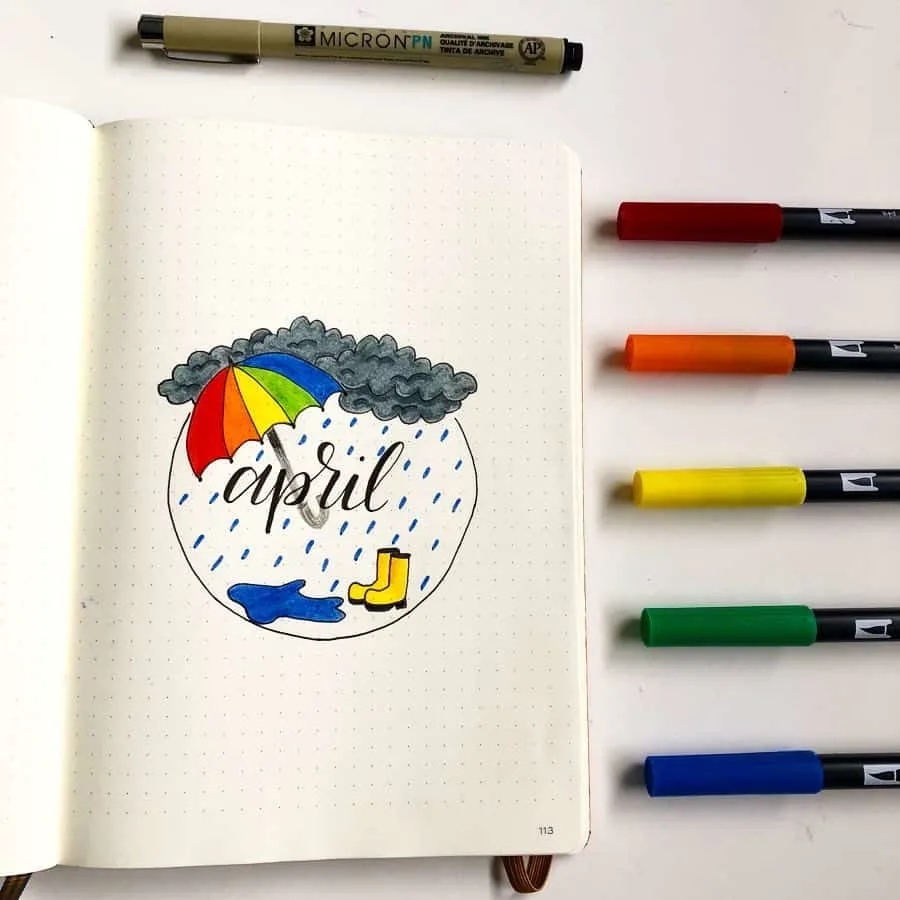 15 Creative April Bullet Journal Ideas To Inspire You 15 Creative April Bullet Journal Ideas To Inspire You