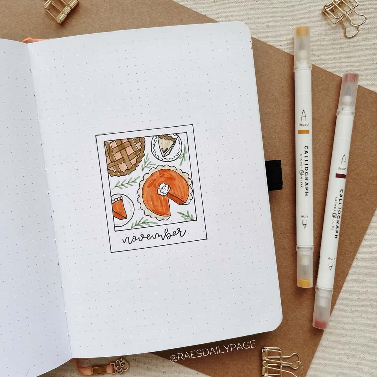 15 Inspiring November Bullet Journal Cover Page Ideas Masha Plans