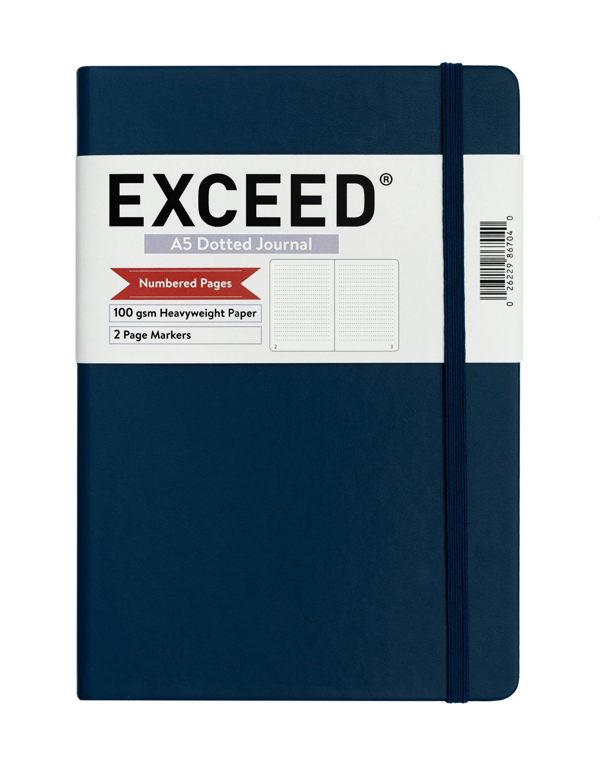 2 Pack Exceed A5 Dot Journal Navy 120 Sheets 100 GSM Walmart