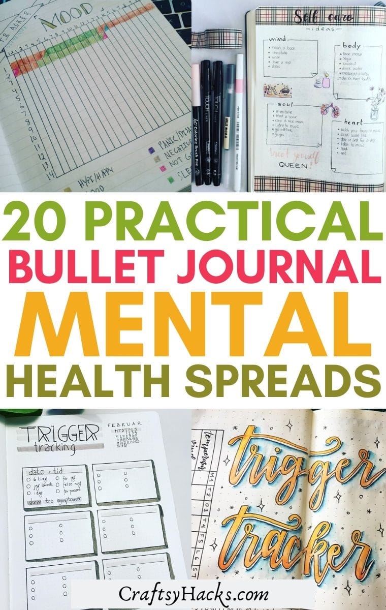 mental health bullet journal ideas