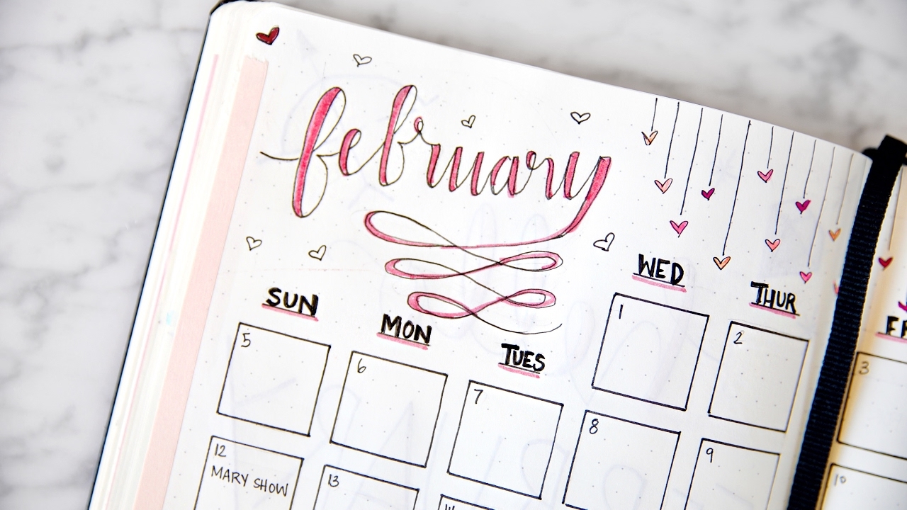 2017 FEBRUARY Bullet Journal Update Plan With Me FEBRUARY Bujo Flip Through Miss Louie YouTube