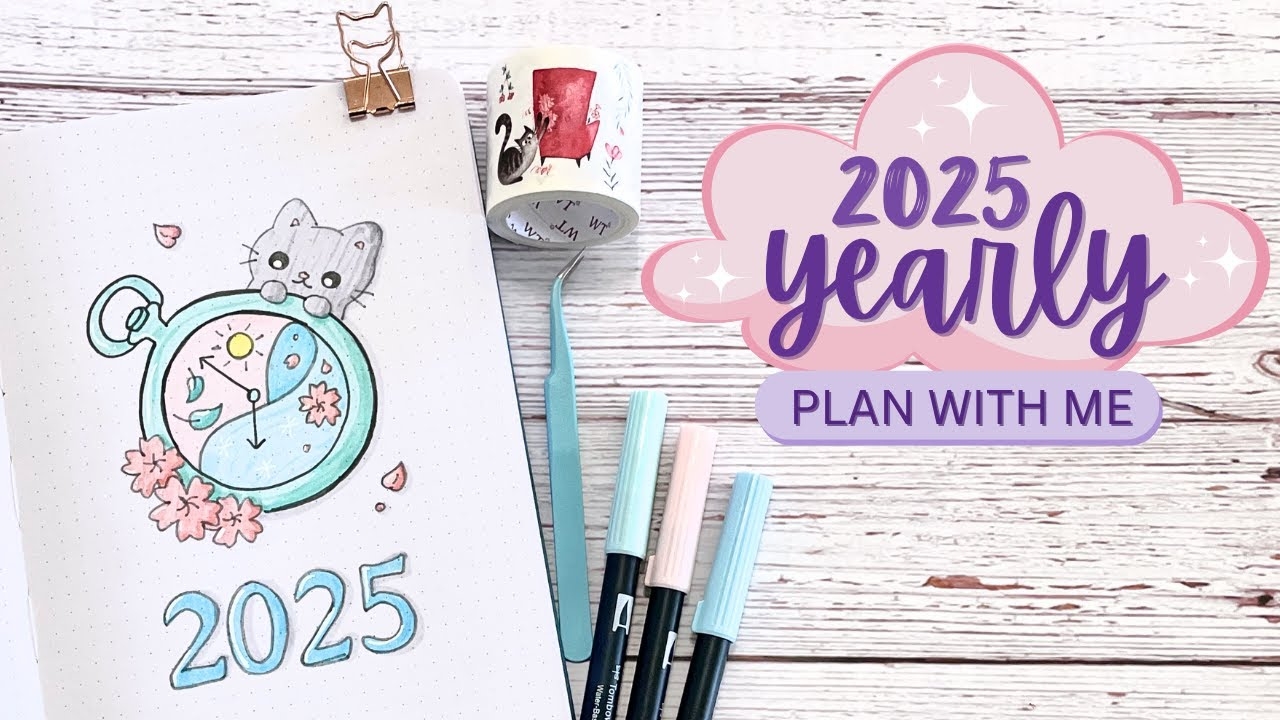 2025 Bullet Journal Yearly Setup Simple Beginner Friendly Bujo Layouts plan With Me YouTube