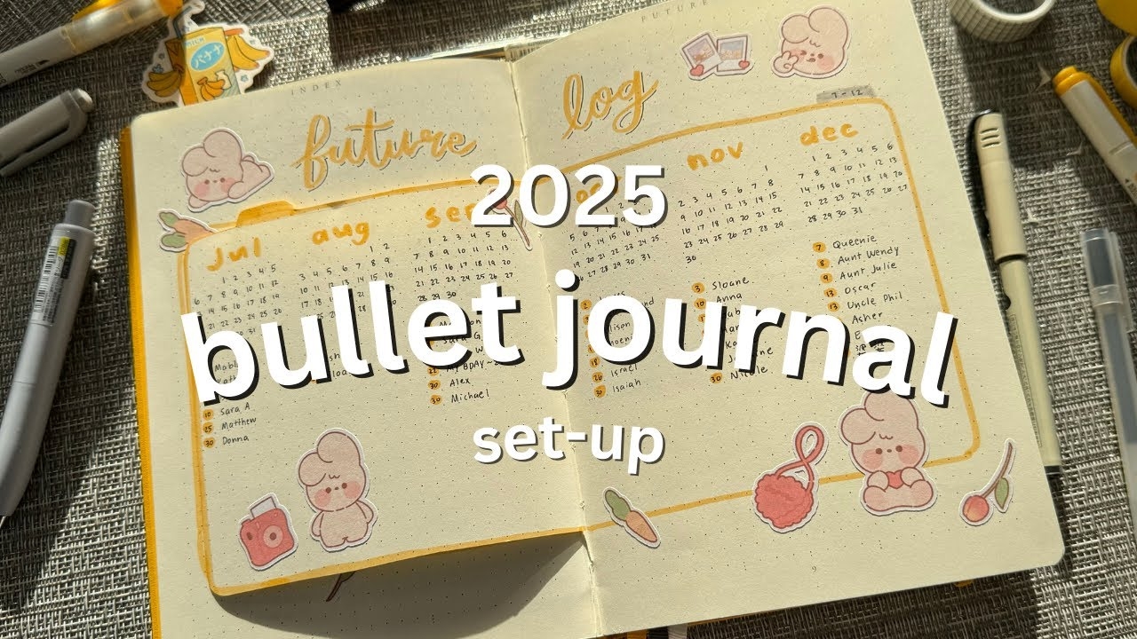 2025 New Bullet Journal Setup Easy Simple And Minimal Ideas YouTube