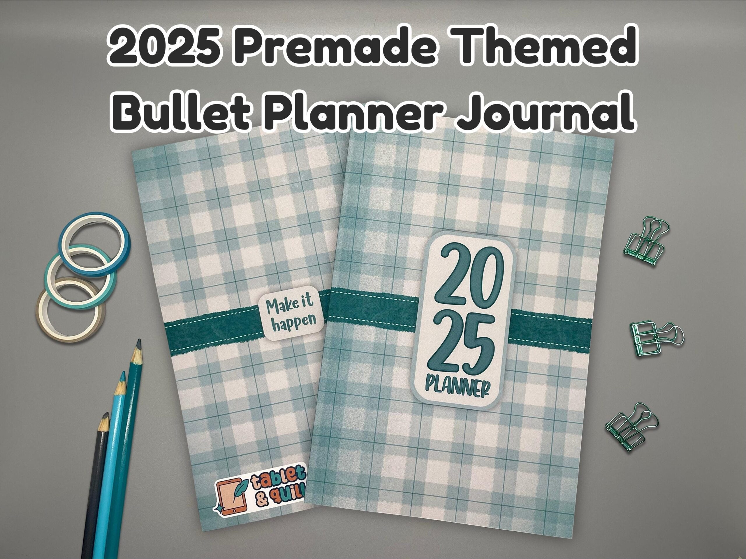 2025 Premade Bullet Planner Dot Journal 6 X 9 With Monthly Weekly Spreads For School Work Home Planning And Organizing Etsy