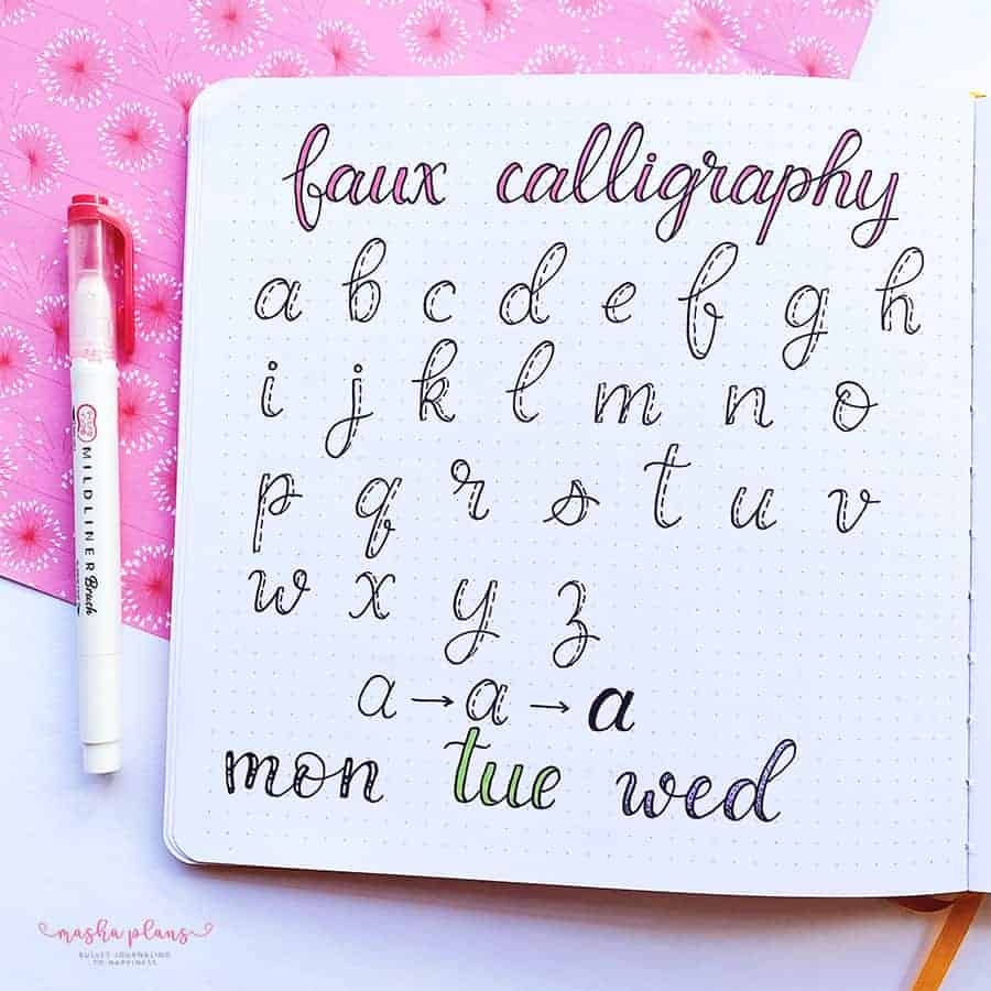 23 Bullet Journal Fonts You Need To Try Today Masha Plans 23 Bullet Journal Fonts You Need To Try Today Masha Plans