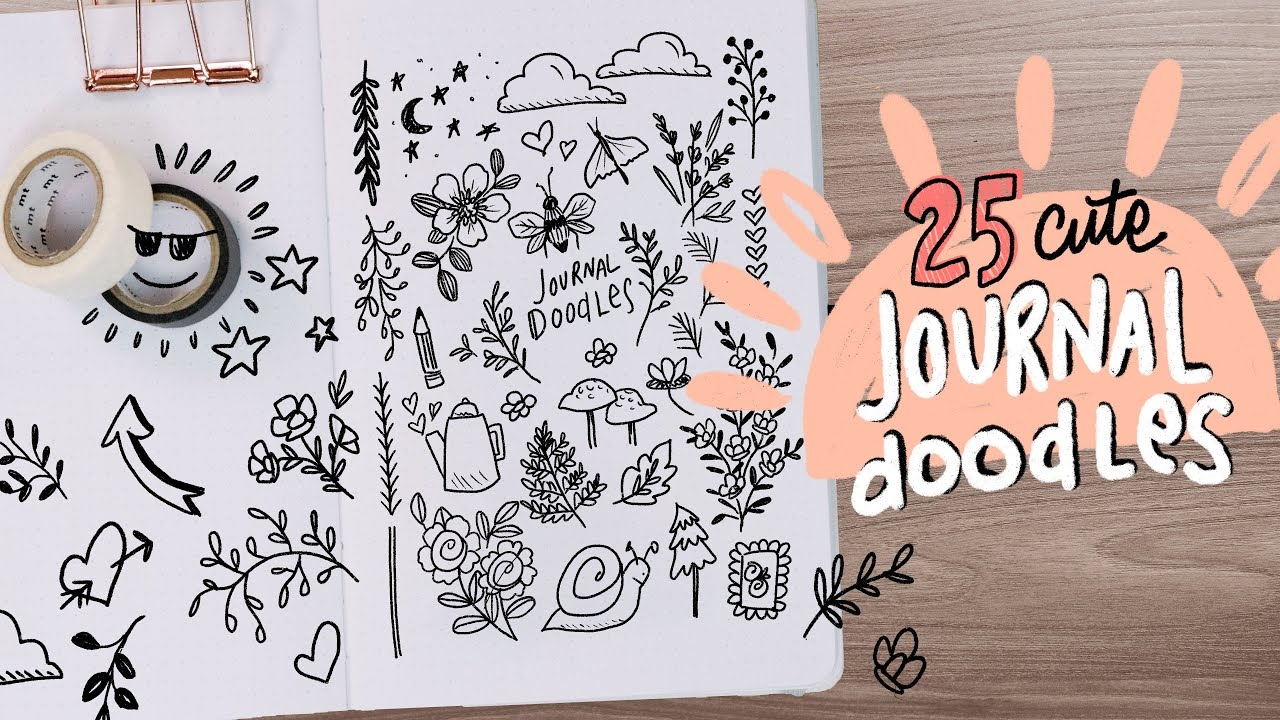 25 Cute Doodles To Fill Your Journal Beginner Doodles Ideas YouTube 25 Cute Doodles To Fill Your Journal Beginner Doodles Ideas YouTube