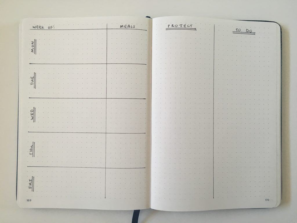 30 Minimalist Bullet Journal Weekly Spreads set Up The Week In 10 Minutes Or Less All About Planners