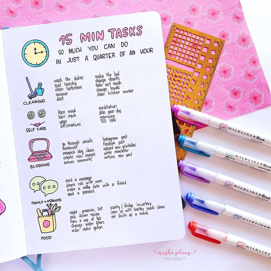 31 Fun And Simple Bullet Journal Page Ideas