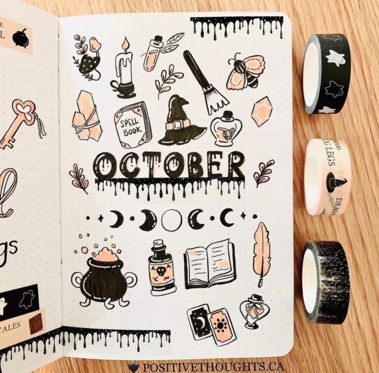 40 October Bullet Journal Cover Page Themes Sheena Of The Journal