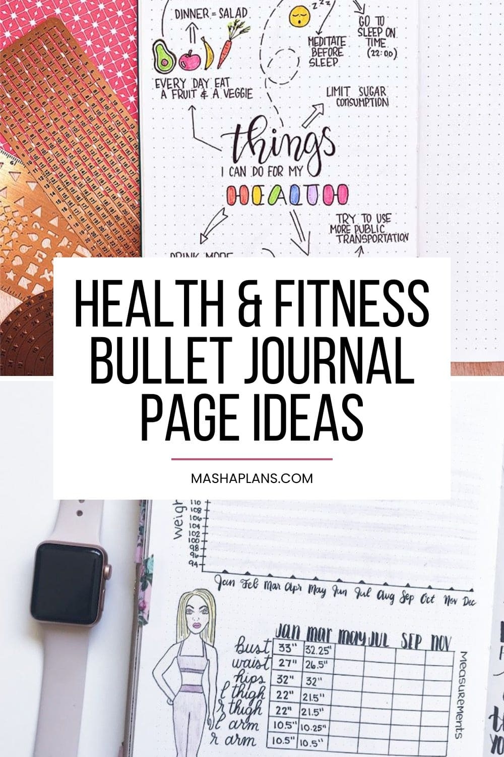 fitness tracking bullet journal
