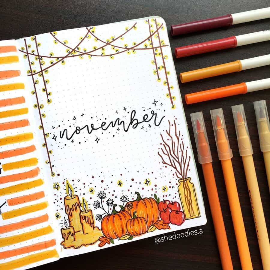 43 November Bullet Journal Ideas Masha Plans
