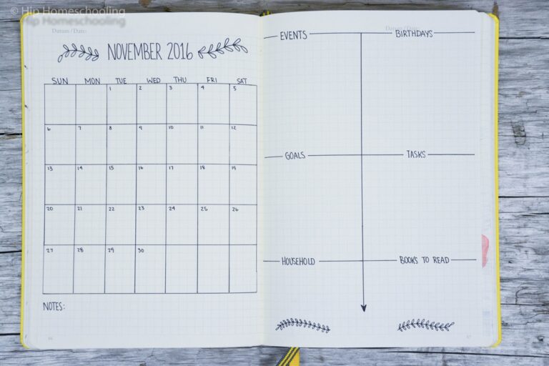 5 Creative Monthly Spread Ideas For Your Bullet Journal