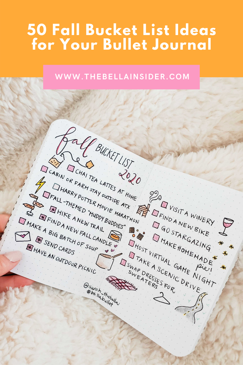 50 Fall Bucket List Ideas For Your Bullet Journal The Bella Insider