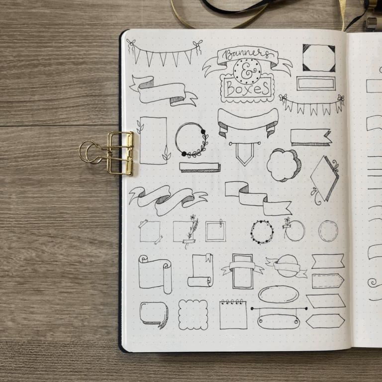 50 Ideas On How To Draw Banners For Your Bullet Journal Joyful Journaler