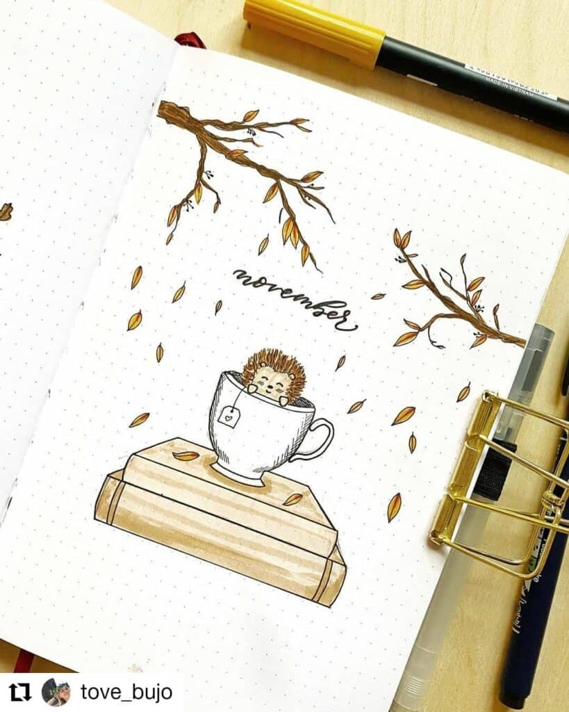 november bullet journal ideas