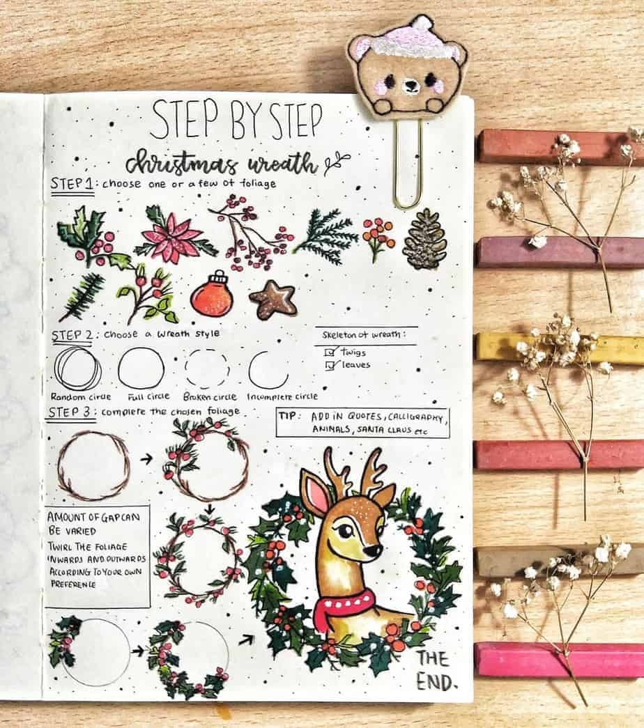 67 Cute Christmas Bullet Journal Ideas Masha Plans