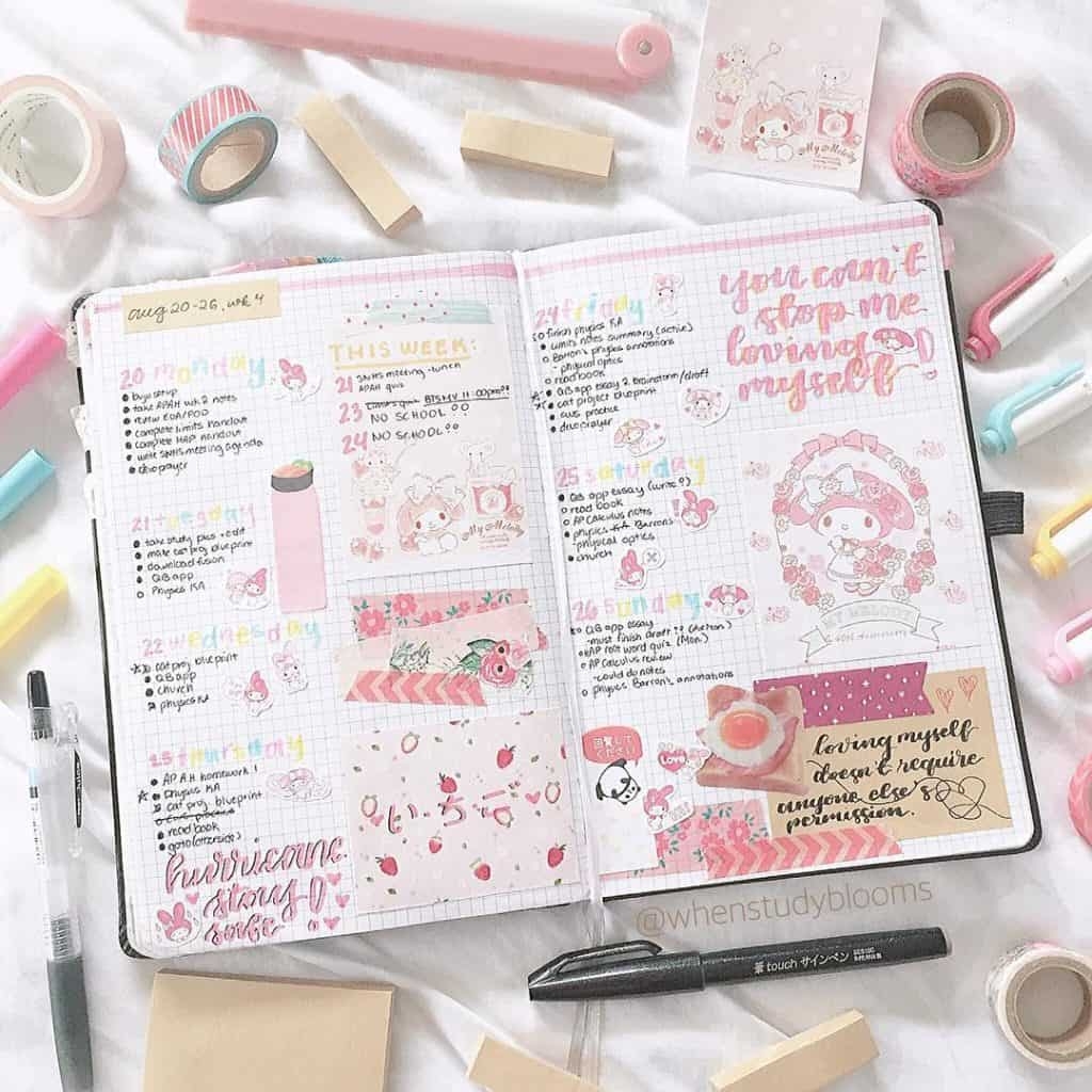 70 Pink Bullet Journal Layout Ideas My Inner Creative 70 Pink Bullet Journal Layout Ideas My Inner Creative