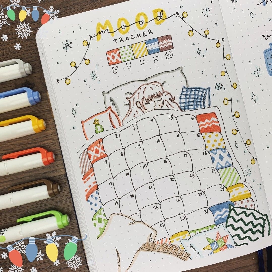 Amazing Bullet Journal Mood Tracker Ideas Sheena Of The Journal