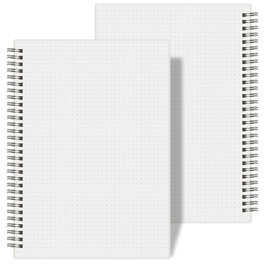 Amazon AHGXG Dotted Journal Spiral Notebook 2 Pack Bullet Dot Grid Journal Large B5 With Transparent Hardcover Wirebound Notebook 100GSM Dotted Paper For Bullet Journaling 7 3 X 10 Office Products Amazon AHGXG Dotted Journal Spiral Notebook 2 Pack Bullet Dot Grid Journal Large B5 With Transparent Hardcover Wirebound Notebook 100GSM Dotted Paper For Bullet Journaling 7 3 X 10 Office Products