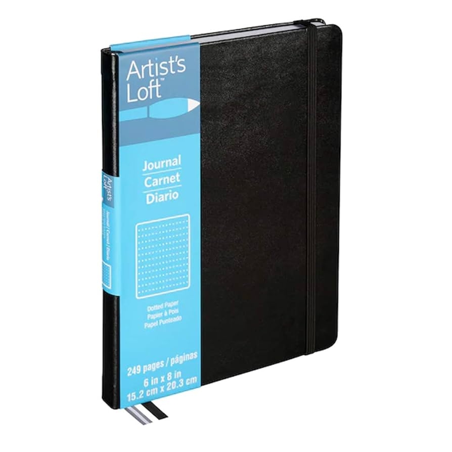 Amazon Black Dot Journal By Artist s Loft Arts Crafts Sewing